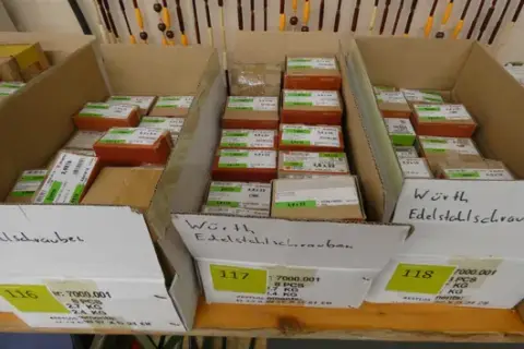 Konvolut af Würth rustfri stålskruer