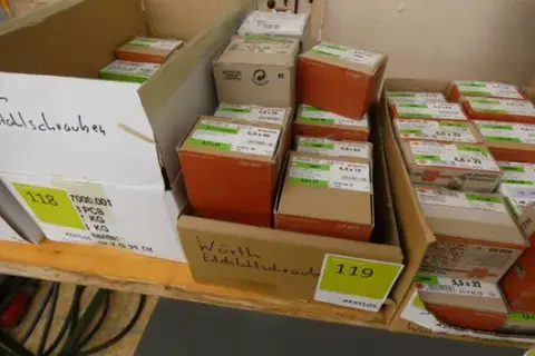 Konvolut af Würth rustfri stålskruer