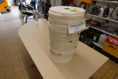 Konvolut af skumtape