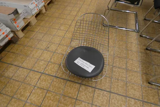 Vitra Eames Wire Chair, csavarozható ülőhéj