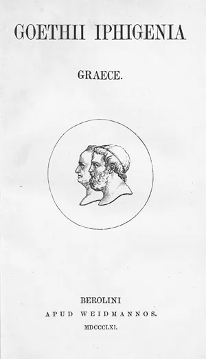 Goethe, Johann Wolfgang von – Iphigenia graece