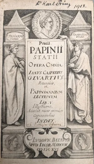 Statius, Publius Papinius – Opera omnia