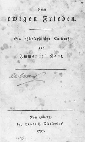 Kant, Immanuel – Zum ewigen Frieden