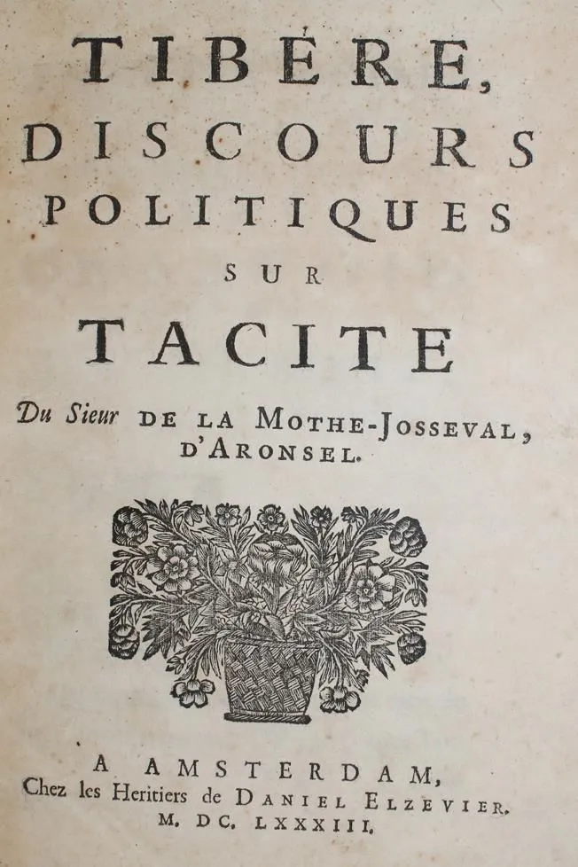 (Amelot de la Houssaie,A.N.). – Tibere