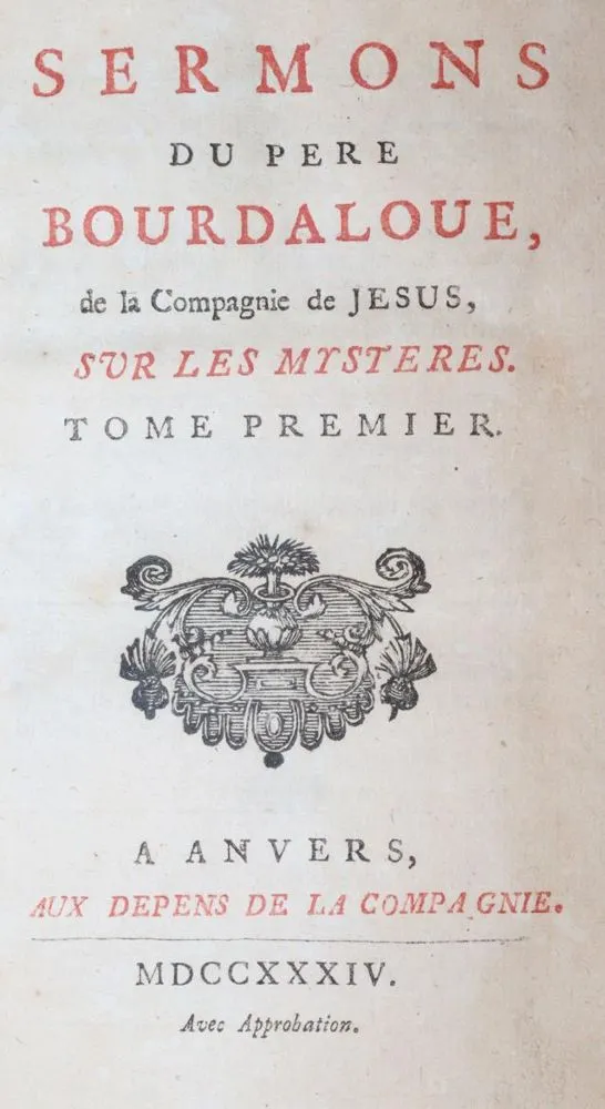 Bourdaloue,(L.). – Sermons sur les mystères