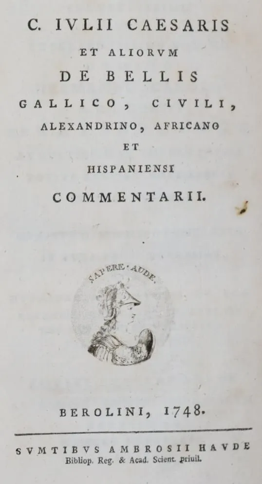 Caesar,C.J. – Les commentaires de Cesar de la traduction de N.P