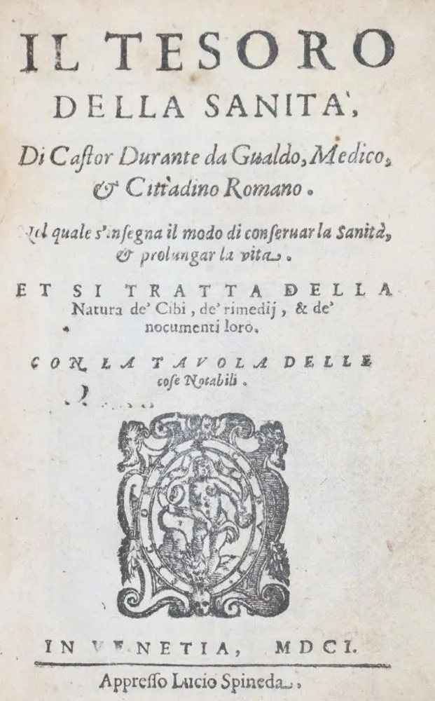 Durante,C. – Il tesoro della sanita