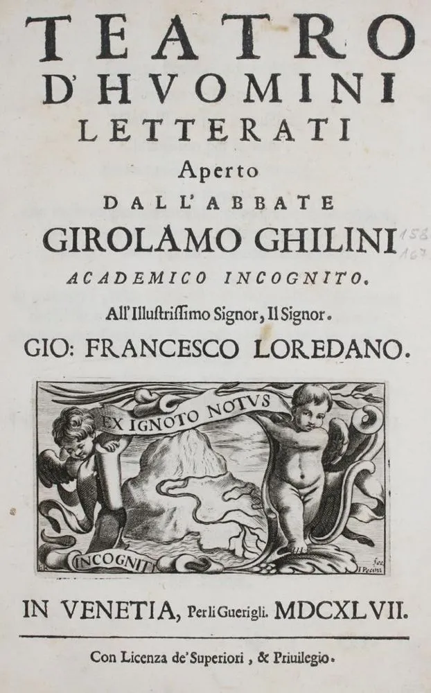 Ghilini, G. – Teatro d'huomini letterati