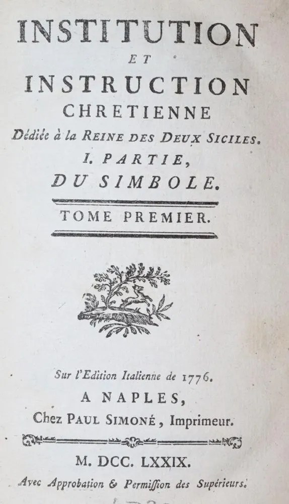 (Gourlin,P.S.). – Institution et instruction chretienne