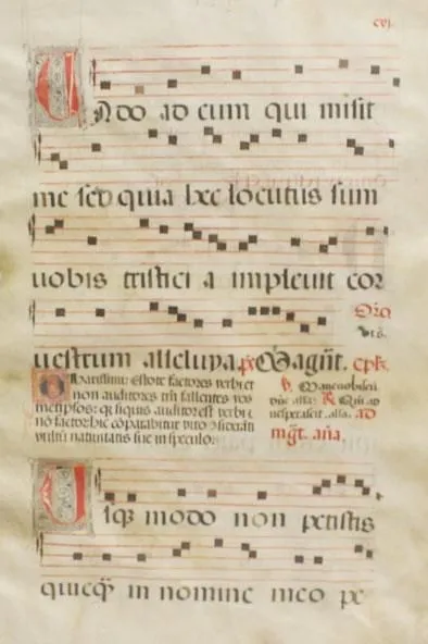Antiphonaire – 2 ff. probablement écrits recto-verso