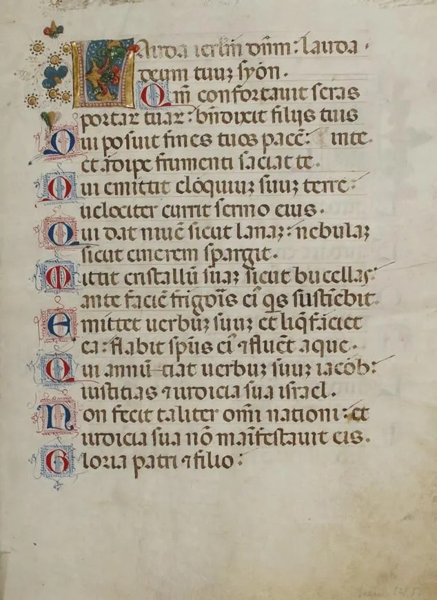 Psalter – 1 dubbelzijdig