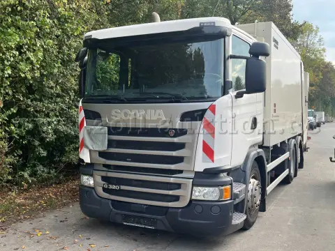 1 camión Scania B6X2 usado, vehículo recolector de basura, primera matriculación 29.06.2016