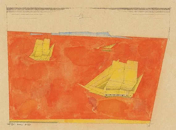 Lyonel Feininger, Dvije brigantine, 1933