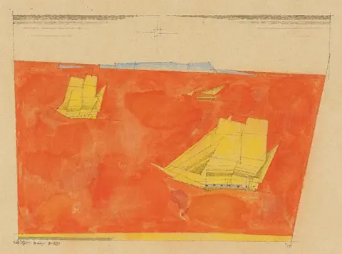 Lyonel Feininger, Dvije brigantine, 1933