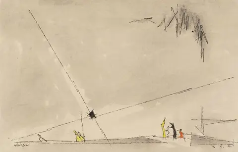 Lyonel Feininger, Silazak rendgenskih zraka, 1950