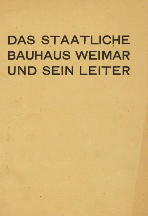 Bauhaus, Državni Bauhaus i njegov voditelj
