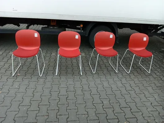 4 besøgsstole RBM 6060A Noor Sled Base