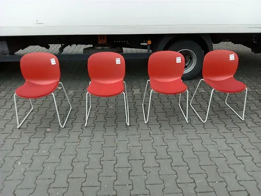 4 besøgsstole RBM 6060A Noor Sled Base