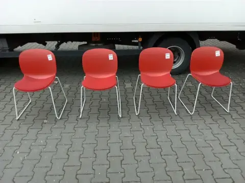 4 adet ziyaretçi sandalyesi RBM 6060A Noor Sled Base