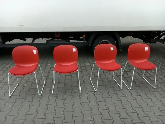 4 besøgsstole RBM 6060A Noor Sled Base