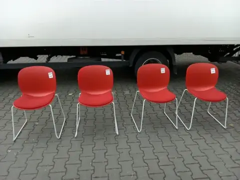 4 adet ziyaretçi sandalyesi RBM 6060A Noor Sled Base