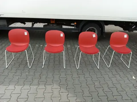 4 adet ziyaretçi sandalyesi RBM 6060A Noor Sled Base