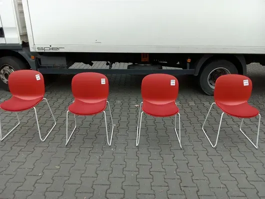 4 besøgsstole RBM 6060A Noor Sled Base