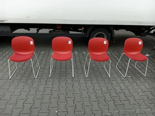 4 besøgsstole RBM 6060A Noor Sled Base