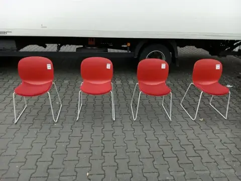 4 adet ziyaretçi sandalyesi RBM 6060A Noor Sled Base
