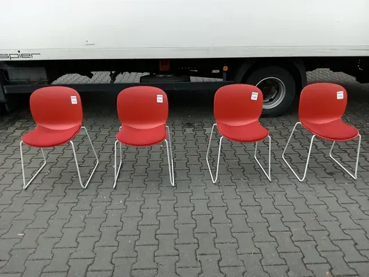 4 besøgsstole RBM 6060A Noor Sled Base