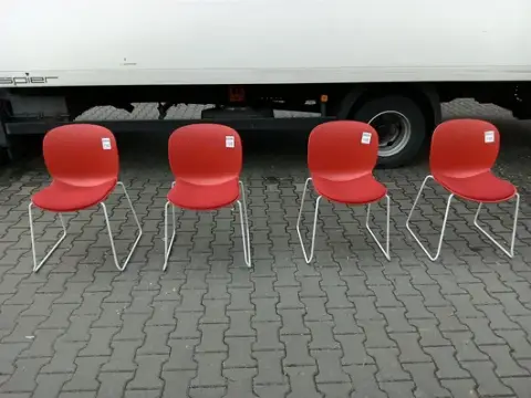 4 adet ziyaretçi sandalyesi RBM 6060A Noor Sled Base