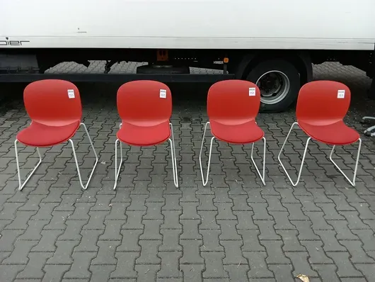 4 besøgsstole RBM 6060A Noor Sled Base