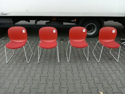 4 besøgsstole RBM 6060A Noor Sled Base