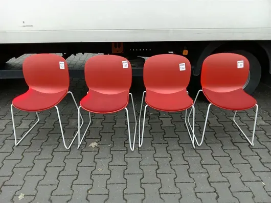 4 besøgsstole RBM 6060A Noor Sled Base