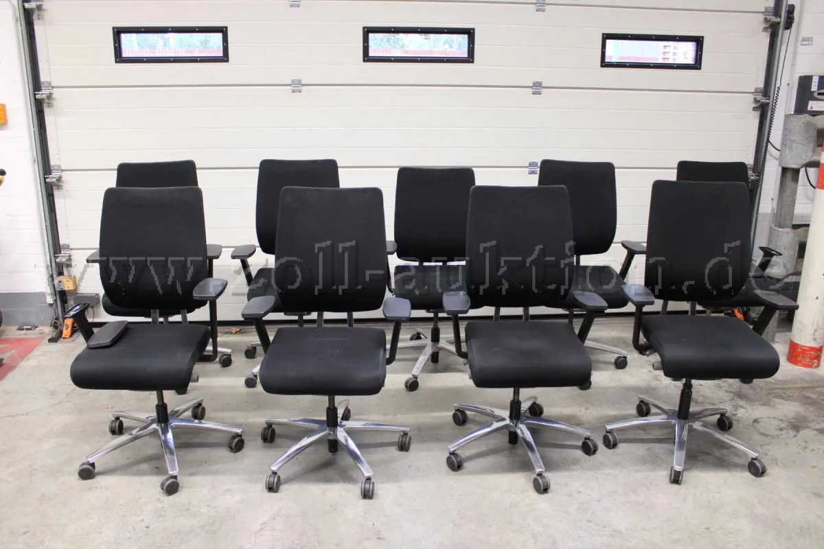 9 把 Sedus Stoll 转椅，型号 Swing Up，二手，供 DIY 爱好者