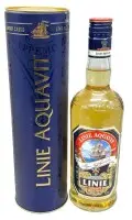 Sticlă Linie Aquavit în cutie de carton, circa 2000