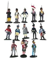 10 forskellige tinsoldater fra del Prado, højde 9,5 cm