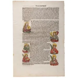 《Liber chronicarum》（谢德尔世界编年史）第CXXVII页，纽伦堡，Anton Koberger，1493年