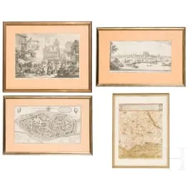 Fire historiske by- og landkort, 16./17. århundrede