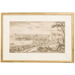 帕绍城市景观,出自 Topographia Germaniae,美因河畔法兰克福,17世纪