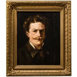 《一位男子的肖像》，归于Eduard von Heuss（奥格斯海姆1808–1880美因茨附近博登海姆）