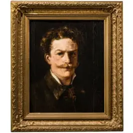 «صورة رجل»، إدوارد فون هويس، منسوبة إليه (أوغرزهايم 1808–1880 بودنهايم قرب ماينتس)
