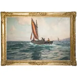 «Segelfischerboot»، Claus Bergen (شتوتغارت 1885–1964 Lenggries)