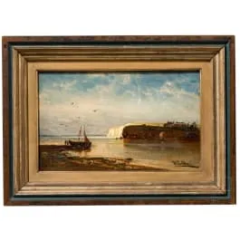 « Paysage côtier », Hermann Eschke (1823–1900, Berlin), 2e moitié du 19e siècle