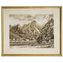 «Gebirgslandschaft»، Werner Peiner، منسوب إليه (دوسلدورف 1897–1984 لايشلينغن)