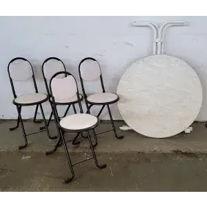 4 sandalyeli bahçe masası