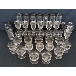 Cam eşya lotu — Murano serisi İtalyan vintage camlar — Medici