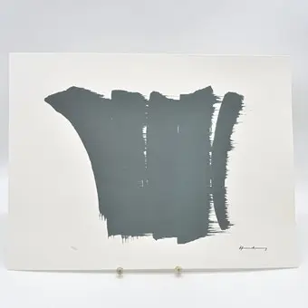 Hans Hartung. Etter. Uten tittel (1965), fargelitografi, nr. 14 av 150 eksemplarer, med ekthetssertifikat.