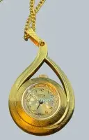Orologio da collo meccanico da donna "Hudson" Double, 17 rubini