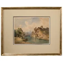„Vorstadt Au bei München“, Anton Doll (München 1826–1887), 2. Hälfte 19. Jhdt.